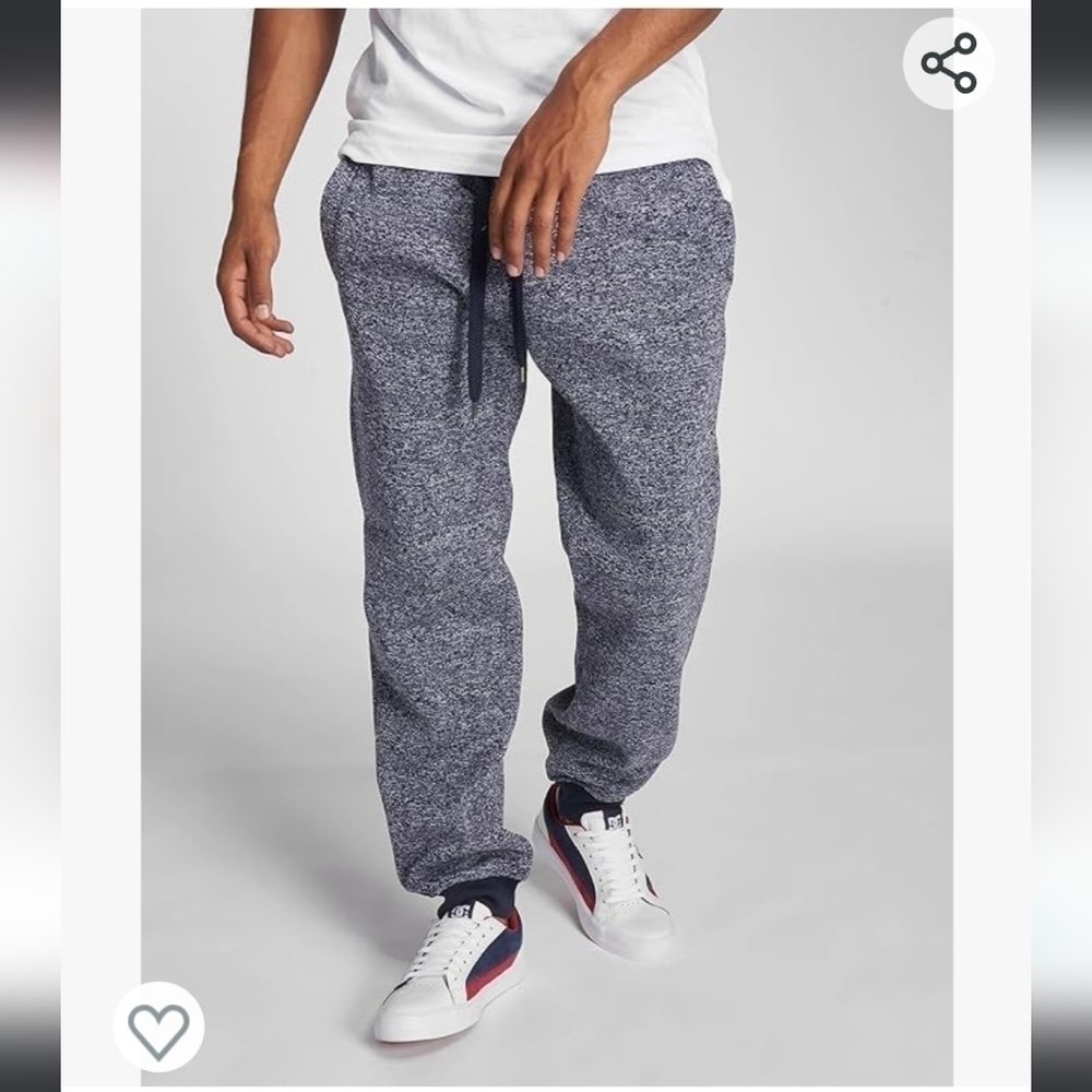 South Pole black and white marled sweats with rubbing on waist/ankle Sz 5XB